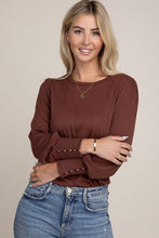 Load image into Gallery viewer, Leg of Mutton Sleeve Knit Top

