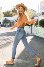 Load image into Gallery viewer, High Rise Button Up Ankle Skinny Jeans with Cuff
