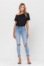 Load image into Gallery viewer, High Rise Button Up Ankle Skinny Jeans with Cuff
