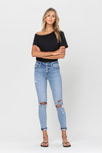 Load image into Gallery viewer, High Rise Button Up Ankle Skinny Jeans with Cuff
