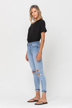 Load image into Gallery viewer, High Rise Button Up Ankle Skinny Jeans with Cuff

