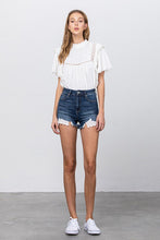 Load image into Gallery viewer, HIGH WAIST WITH LACE LINING TRIM SHORTS
