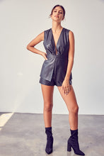 Load image into Gallery viewer, Deep V-Neck Open Back Romper
