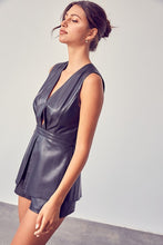 Load image into Gallery viewer, Deep V-Neck Open Back Romper
