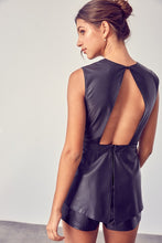 Load image into Gallery viewer, Deep V-Neck Open Back Romper
