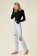 Load image into Gallery viewer, Distressed Wide Leg Jeans
