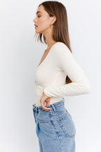 Load image into Gallery viewer, Long Sleeve Surplice Bodysuit
