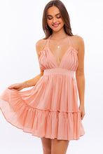 Load image into Gallery viewer, Halter Babydoll Tiered Mini Dress
