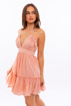 Load image into Gallery viewer, Halter Babydoll Tiered Mini Dress
