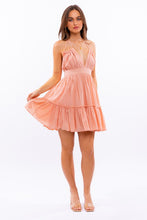 Load image into Gallery viewer, Halter Babydoll Tiered Mini Dress
