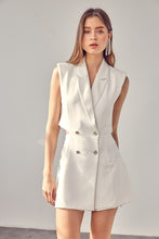 Load image into Gallery viewer, Blazer Button Romper
