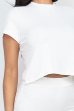 Load image into Gallery viewer, Ribbed Solid Top &amp; Midi Skirt Set

