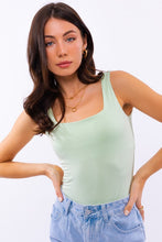 Load image into Gallery viewer, Square Neck Tank Bodysuit

