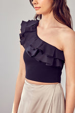 Load image into Gallery viewer, One Shoulder Knit Top
