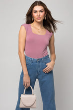 Load image into Gallery viewer, Cap Sleeve Square Neck Bodysuit
