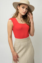 Load image into Gallery viewer, Cap Sleeve Square Neck Bodysuit
