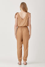 Load image into Gallery viewer, V-Neck Smocked Waist Jogger Jumpsuit

