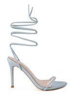 Load image into Gallery viewer, Forever High Heel Lace Up Sandal
