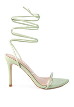Load image into Gallery viewer, Forever High Heel Lace Up Sandal
