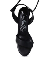 Load image into Gallery viewer, Sheeny Clear Stiletto Lace up Sandal
