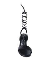 Load image into Gallery viewer, Sheeny Clear Stiletto Lace up Sandal
