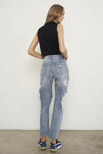 Load image into Gallery viewer, High Rise Destroyed Boyfriend Cute Jeans
