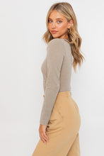 Load image into Gallery viewer, Long Sleeve Button Detail Bodysuit
