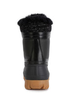Load image into Gallery viewer, Capucine Fur Collar Contrasting Lug Sole Boots
