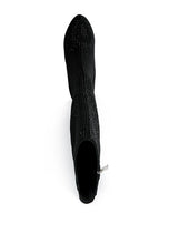 Load image into Gallery viewer, Nebula Rhinestone Embellished Stiletto Calf Boots
