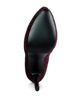 Load image into Gallery viewer, Nebula Rhinestone Embellished Stiletto Calf Boots
