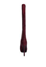 Load image into Gallery viewer, Nebula Rhinestone Embellished Stiletto Calf Boots

