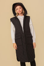 Load image into Gallery viewer, Haileys Hooded Oversized Vest Jacket
