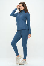 Load image into Gallery viewer, Basic Long Sleeve Stretch Casual set
