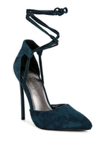 Load image into Gallery viewer, Rule Breaker Black Lace Up Stiletto Sandals

