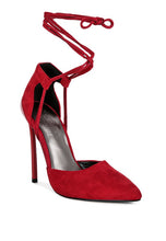 Load image into Gallery viewer, Rule Breaker Black Lace Up Stiletto Sandals
