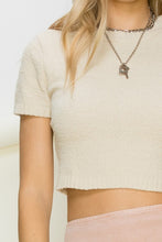 Load image into Gallery viewer, Feeling Cozy Knitted Cropped Sweater Top
