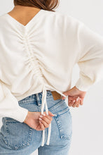 Load image into Gallery viewer, Fuzzy Sweater with Back Ruching
