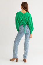 Load image into Gallery viewer, Fuzzy Sweater with Back Ruching
