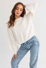 Load image into Gallery viewer, Fuzzy Sweater with Back Ruching
