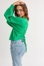 Load image into Gallery viewer, Fuzzy Sweater with Back Ruching
