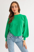 Load image into Gallery viewer, Fuzzy Sweater with Back Ruching
