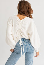 Load image into Gallery viewer, Fuzzy Sweater with Back Ruching
