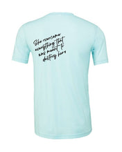 Load image into Gallery viewer, Powherful... She overcame everything Tee

