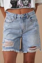 Load image into Gallery viewer, High Rise Bermuda Denim Shorts
