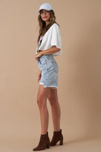 Load image into Gallery viewer, High Rise Bermuda Denim Shorts
