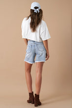 Load image into Gallery viewer, High Rise Bermuda Denim Shorts

