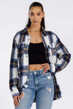 Load image into Gallery viewer, Boyfriend Oversized Soft Flannel Shacket
