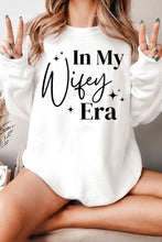 Load image into Gallery viewer, In my wifey era oversized graphic sweat shirt
