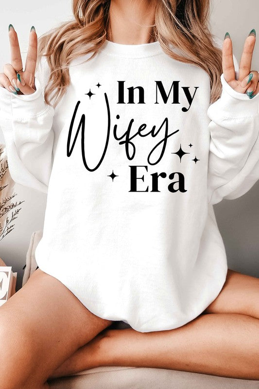 In my wifey era oversized graphic sweat shirt