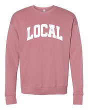 Load image into Gallery viewer, Varsity Font Local Graphic Crewneck Sweatshirt
